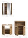 Badezimmer-Set >Ice< in artisan oak - 135x185x30cm (BxHxT)