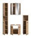 Badezimmer-Set >Ice< in artisan oak - 150x185x30cm (BxHxT)