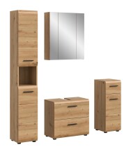 Badezimmer-Set >Ice< in artisan oak - 150x185x30cm (BxHxT)