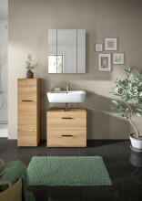 Badezimmer-Set >Ice< in artisan oak - 105x185x30cm...