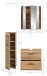 Badezimmer-Set >Ice< in artisan oak - 105x185x30cm (BxHxT)