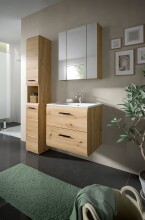 Badezimmer-Set >Ice< in artisan oak - 105x185x46cm (BxHxT)