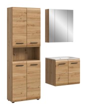 Badezimmer-Set >Ice< in artisan oak - 135x185x46cm (BxHxT)