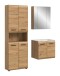 Badezimmer-Set >Ice< in artisan oak - 135x185x46cm (BxHxT)