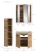 Badezimmer-Set >Ice< in artisan oak - 105x185x46cm (BxHxT)