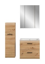 Badezimmer-Set >Ice< in artisan oak - 105x185x46cm (BxHxT)