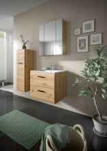 Badezimmer-Set >Ice< in artisan oak - 60x185x46cm (BxHxT)