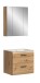 Badezimmer-Set >Ice< in artisan oak - 60x185x46cm (BxHxT)