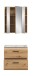 Badezimmer-Set >Ice< in artisan oak - 60x185x46cm (BxHxT)