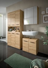 Badezimmer-Set >Ice< in artisan oak - 165x185x46cm (BxHxT)