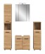 Badezimmer-Set >Ice< in artisan oak - 150x185x46cm (BxHxT)