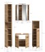 Badezimmer-Set >Ice< in artisan oak - 150x185x46cm (BxHxT)