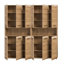 Badezimmer-Set >Ice< in artisan oak - 180x185x30cm (BxHxT)