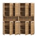 Badezimmer-Set >Ice< in artisan oak - 180x185x30cm (BxHxT)