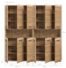 Badezimmer-Set >Ice< in artisan oak - 180x185x30cm (BxHxT)