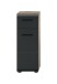 Hochschrank >Ice< in Nox Oak / Schwarz - 30x80x30cm (BxHxT)