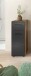 Hochschrank >Ice< in Nox Oak / Schwarz - 30x80x30cm (BxHxT)