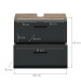 Waschbeckenunterschrank >Ice< in Nox Oak / Schwarz - 60x54x60cm (BxHxT)
