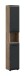 Hochschrank >Ice< in Nox Oak / Schwarz - 30x185x30cm (BxHxT)