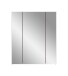 Badezimmerspiegelschrank >Ice< in Nox Oak / Schwarz - 60x70x18cm (BxHxT)