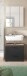 Badezimmer-Set >Ice< in Nox Oak / Schwarz - 60x185x30cm (BxHxT)