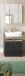 Badezimmer-Set >Ice< in Nox Oak / Schwarz - 60x185x30cm (BxHxT)