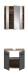Badezimmer-Set >Ice< in Nox Oak / Schwarz - 60x185x30cm (BxHxT)