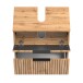 Badmöbel-Set >Nizza< (2-tlg.) in Wotaneiche - 60x35cm (BxT)