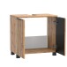 Badmöbel-Set >Nizza< (2-tlg.) in Wotaneiche - 60x35cm (BxT)