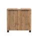 Badmöbel-Set >Nizza< (2-tlg.) in Wotaneiche - 60x35cm (BxT)