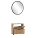 Badmöbel-Set >Nizza< (2-tlg.) in Wotaneiche - 60x35cm (BxT)