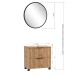 Badmöbel-Set >Nizza< (2-tlg.) in Wotaneiche - 60x35cm (BxT)