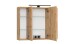 Waschtisch-Set >Nizza< (2-tlg.) in Wotaneiche, schwarz - 80x200x47cm (BxHxT)