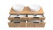 Waschtisch-Set >Nizza< in Wotaneiche, schwarz - 120x200x47cm (BxHxT)