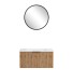 Waschtisch-Set >Nizza< (2-tlg.) in Wotaneiche, schwarz - 80x200x47cm (BxHxT)