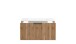 Waschtisch-Set >Nizza< (2-tlg.) in Wotaneiche, schwarz - 80x200x47cm (BxHxT)