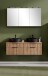 Waschtisch-Set >Nizza< (2-tlg.) in Wotaneiche, schwarz - 120x200x47cm (BxHxT)