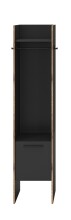 Garderobenschrank >Bueno< in Basalt - 42x189x37cm (BxHxT)