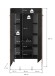 Garderobenschrank >Bueno< in Basalt - 105x189x37cm (BxHxT)