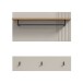 Garderobenpaneel >Slide< in kaschmir - 80x80x28cm (BxHxT)