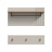 Garderobenpaneel >Slide< in kaschmir - 80x80x28cm (BxHxT)