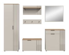 Garderoben-Set >Slide< in Evoke Oak - 250x190x36cm (BxHxT)
