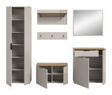 Garderoben-Set >Slide< in Evoke Oak - 250x190x36cm (BxHxT)
