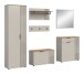 Garderoben-Set >Slide< in Evoke Oak - 250x190x36cm (BxHxT)