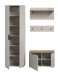 Garderoben-Set >Slide< in Evoke Oak - 155x190x36cm (BxHxT)