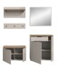 Garderoben-Set >Slide< in Evoke Oak - 175x190x36cm (BxHxT)