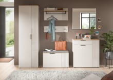 Garderoben-Set >Slide< in Evoke Oak - 250x190x36cm...