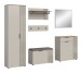 Garderoben-Set >Slide< in Evoke Oak - 250x190x36cm (BxHxT)
