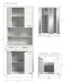 Badezimmer-Set >Scout< in Weiß / Weiß Hochglanz - 149x191x34cm (BxHxT)