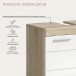 Badezimmer-Set >Lambada< in Sonoma Eiche / Weiß Hochglanz - 149x191x34cm (BxHxT)